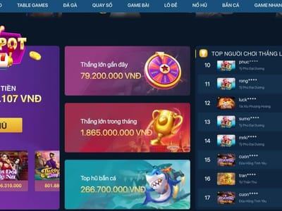 Mega Jackpot Winner Interface